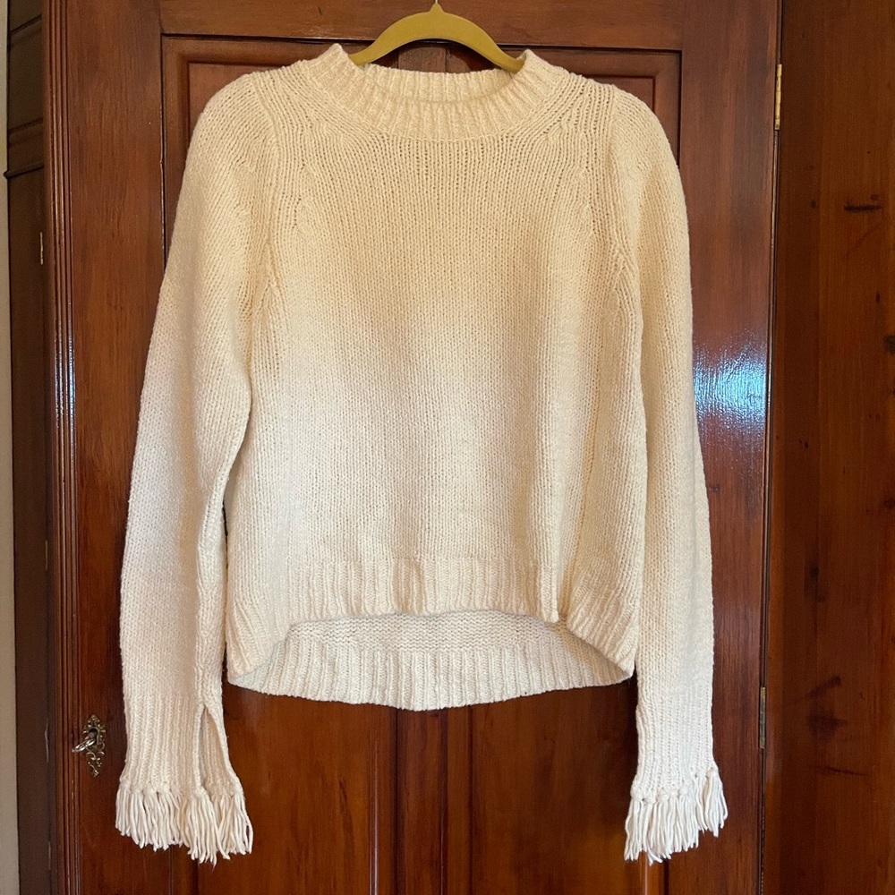 Tassel sleeve knit sweater by 3.1 Phillip Lim. Gently used.